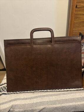 1960s Vintage Heavy Duty Vinyl Bag Case suitcase portfolio